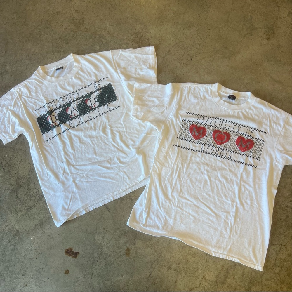 Vintage University of Georgia Mom & Dad shirts